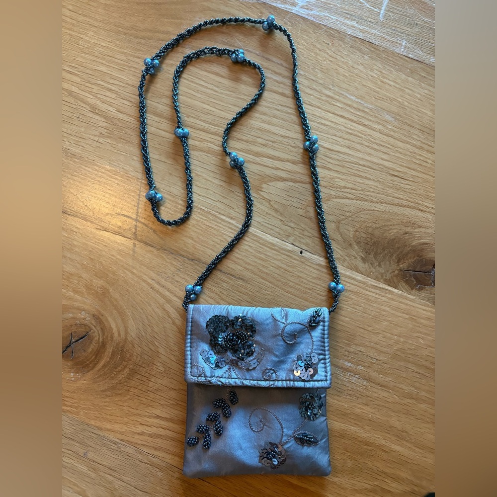 Elegant Beaded Crossbody Bag